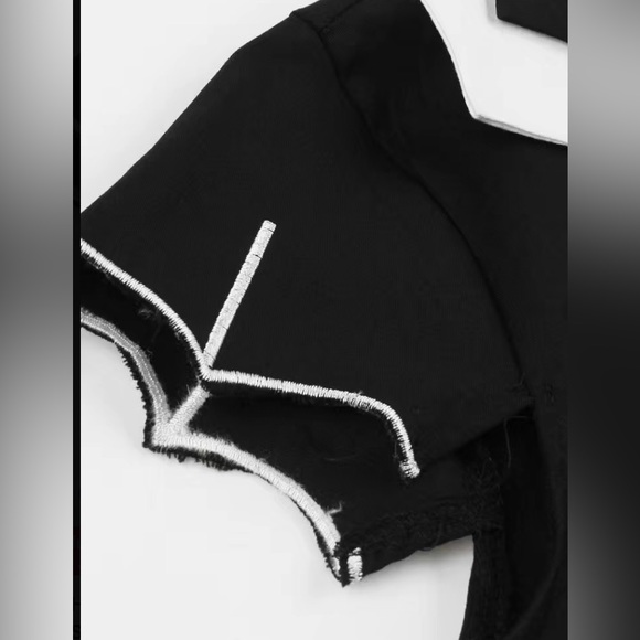 New Adult Wednesday Addams style bats and webs dress - Picture 5 of 8